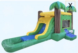 Tropical20Combo20wet202 1720019053 15x15 Tropical Bounce House W/Slide Combo