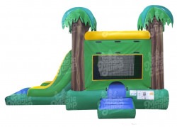 tropical20combo20dry202 1720019053 15x15 Tropical Bounce House W/Slide Combo